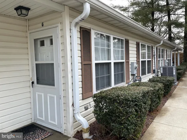 a view of a house with a small space
