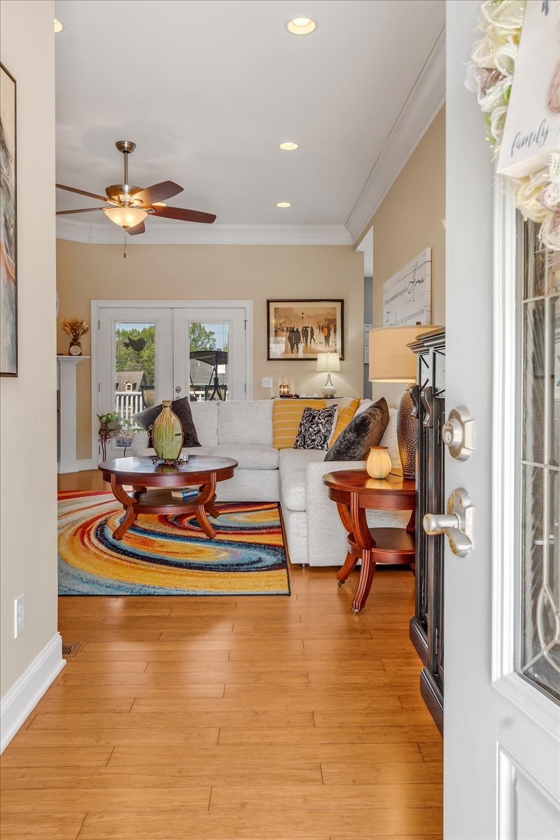 190 Stonegate Drive Smithville, TN 37166 - Photo 12 of 71 a living room with furniture and a dining table with kitchen view