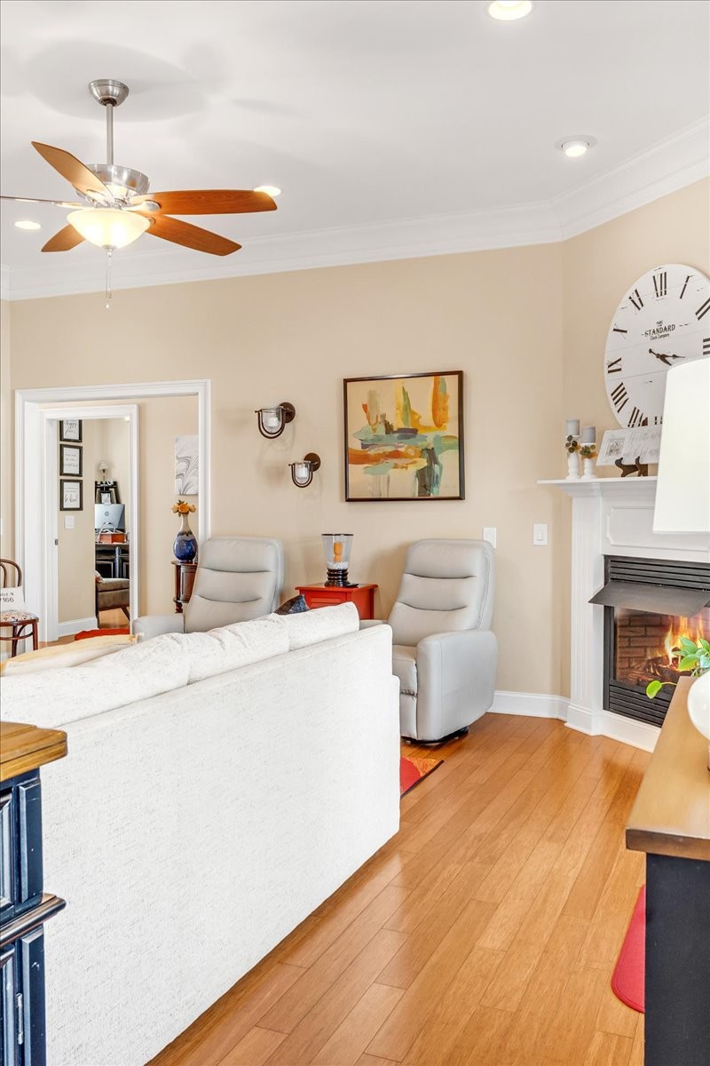 190 Stonegate Drive Smithville, TN 37166 - Photo 30 of 71 a living room with furniture and a fireplace