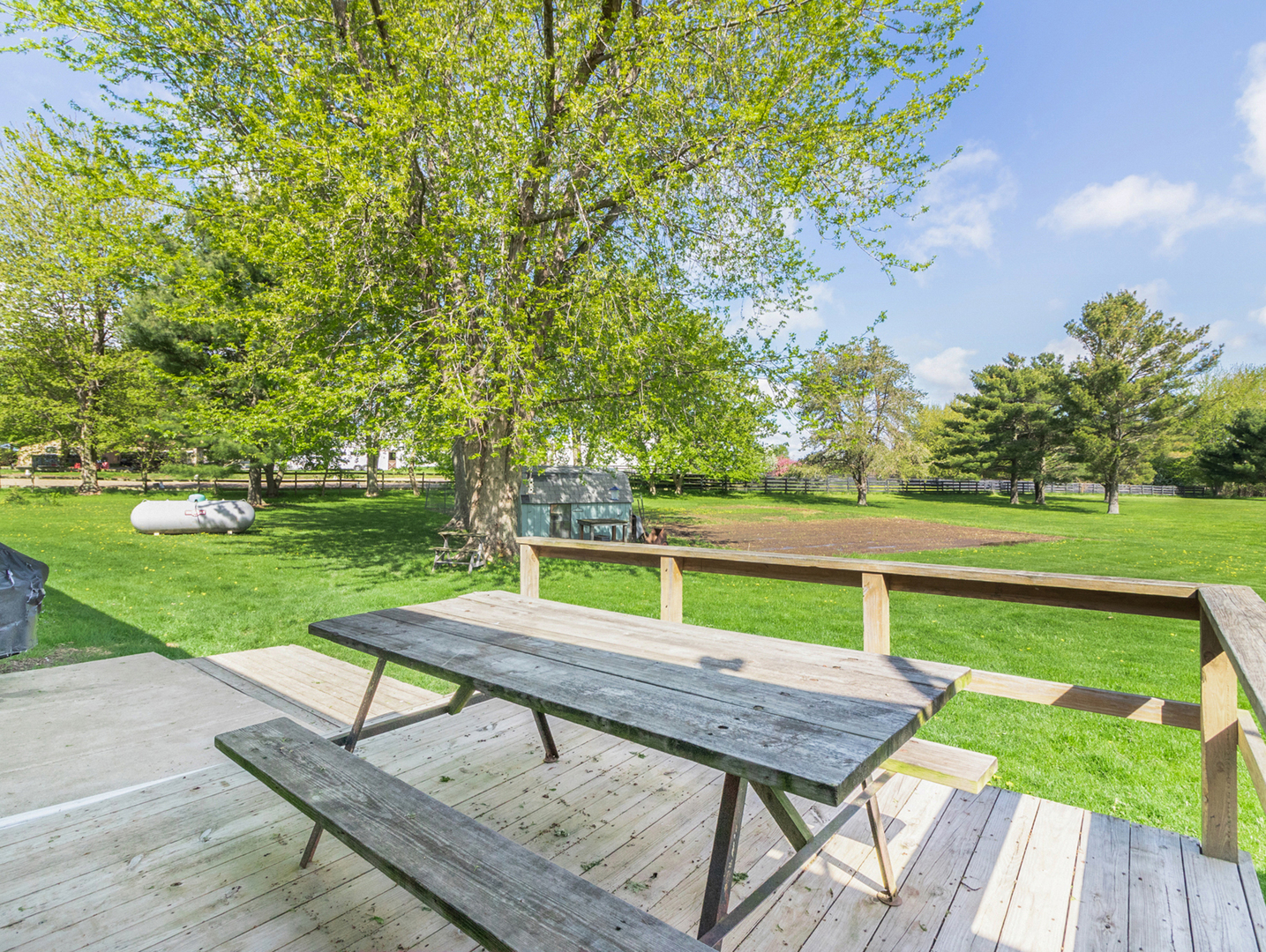 3017 Graham Road Somonauk, IL 60552 - Photo 24 of 30 a view of a deck with a yard