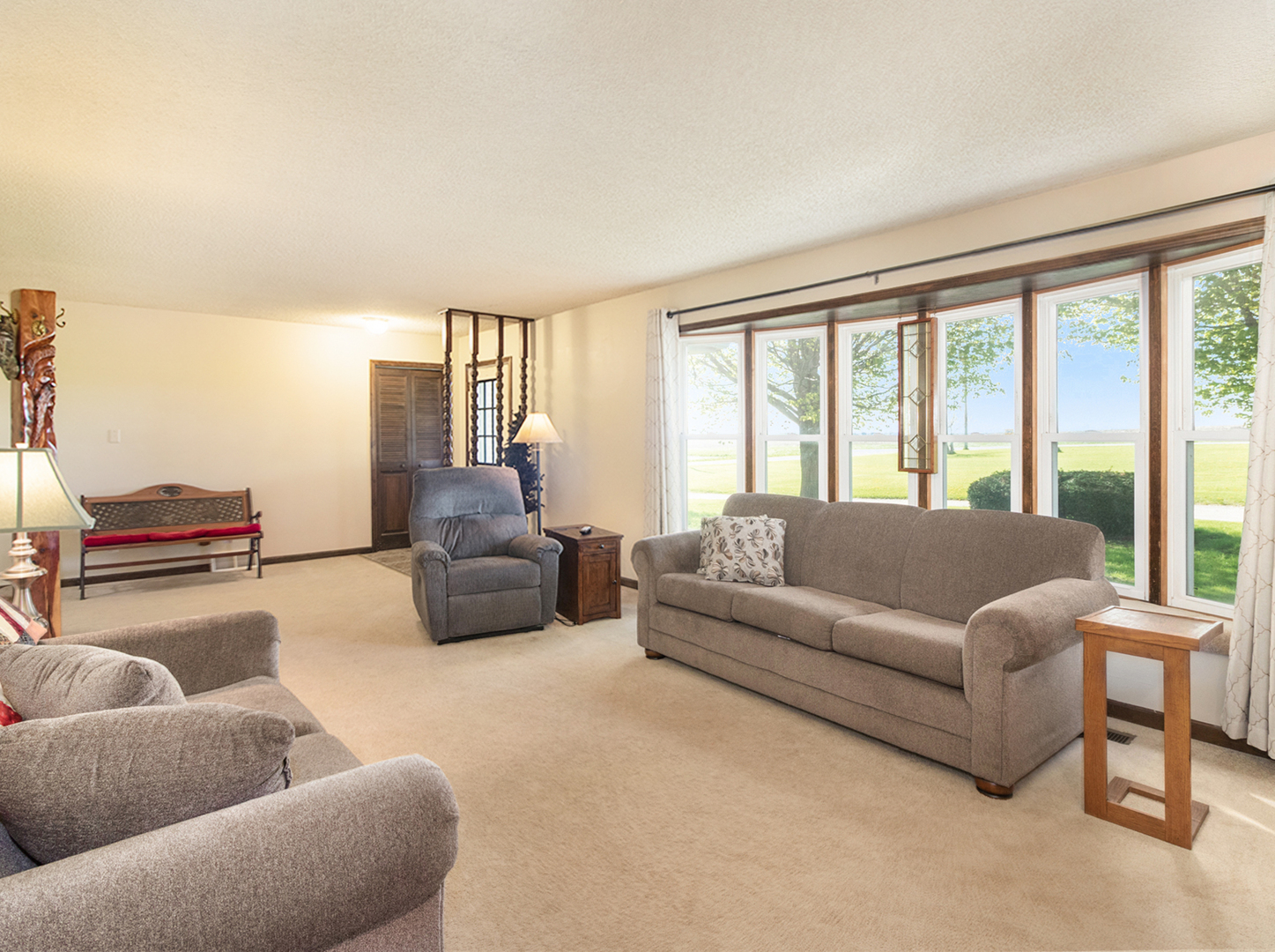 3017 Graham Road Somonauk, IL 60552 - Photo 5 of 30 a living room with furniture and a large window