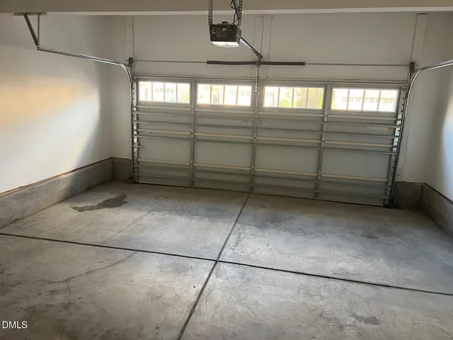 a view of a garage