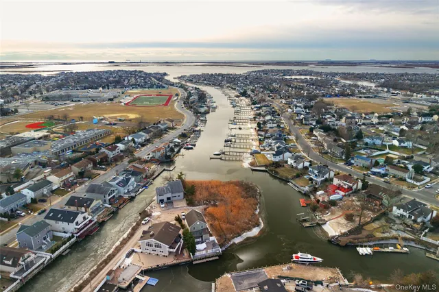 an aerial view of a city
