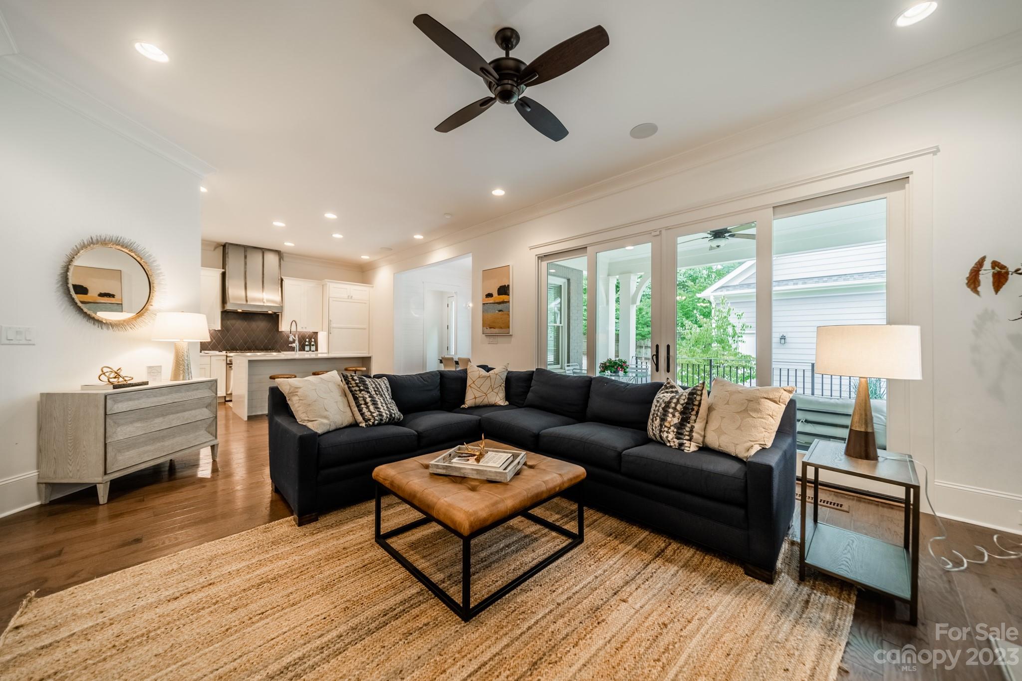 744 Ellsworth Road Charlotte, NC 28211 - Photo 14 of 31 a living room with furniture and a large window