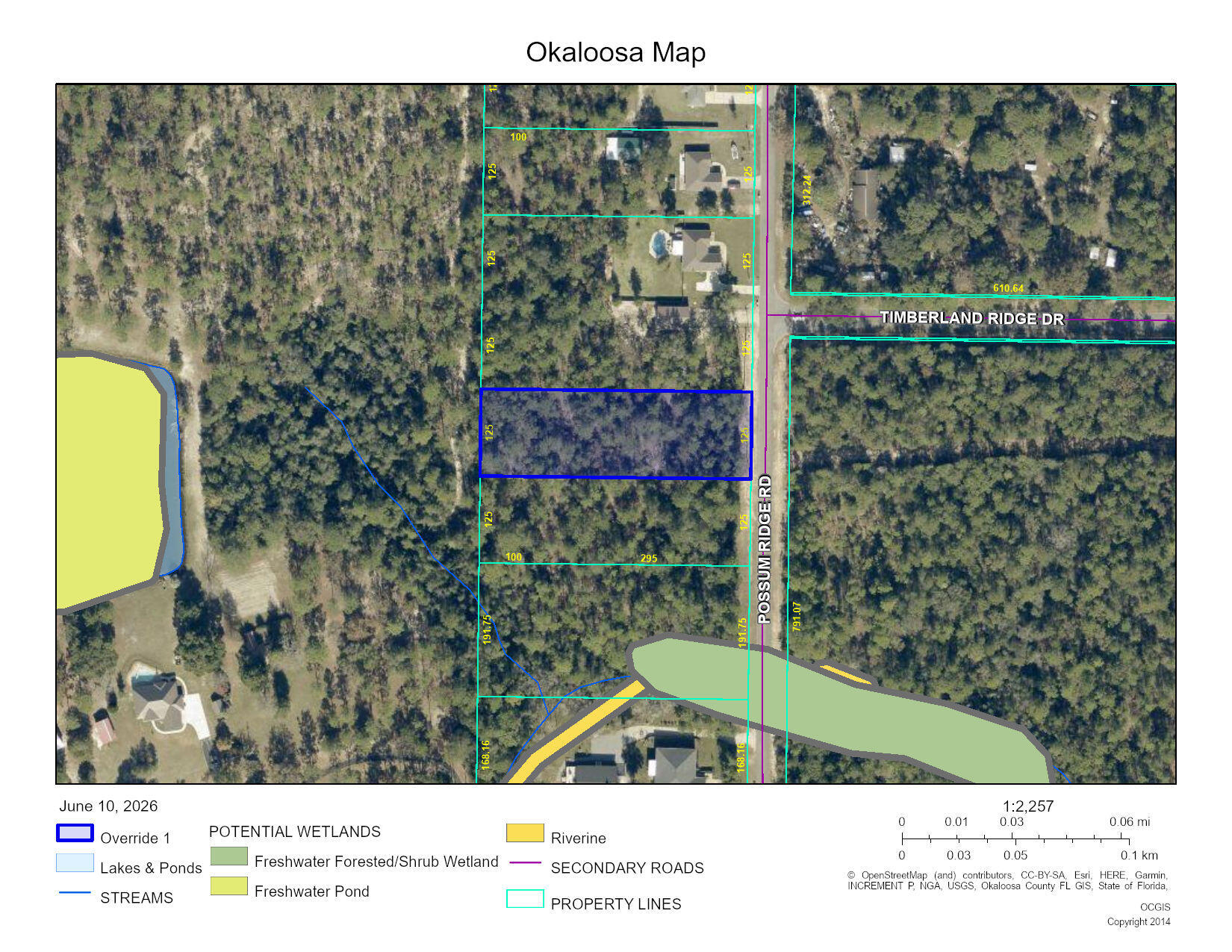 1.12-acres Possum Ridge Road Crestview, FL 32539 - Photo 1 of 8 Aerial County GIS