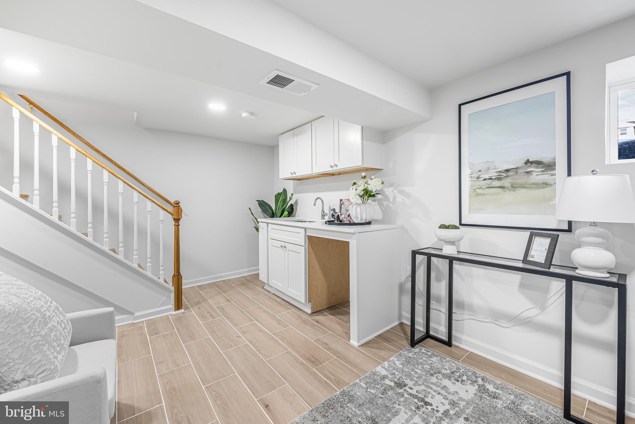 177 V Street Northeast Washington, DC 20002 - Photo 26 of 32 a view of a hallway to kitchen and dining room