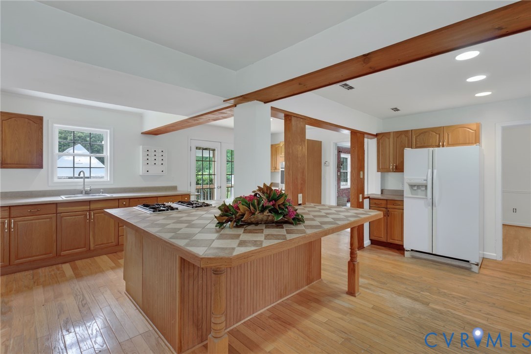 3007 Five Forks Road Pamplin, VA 23958 - Photo 19 of 82 Kitchen featuring wood flooring, wood cabinetry, a