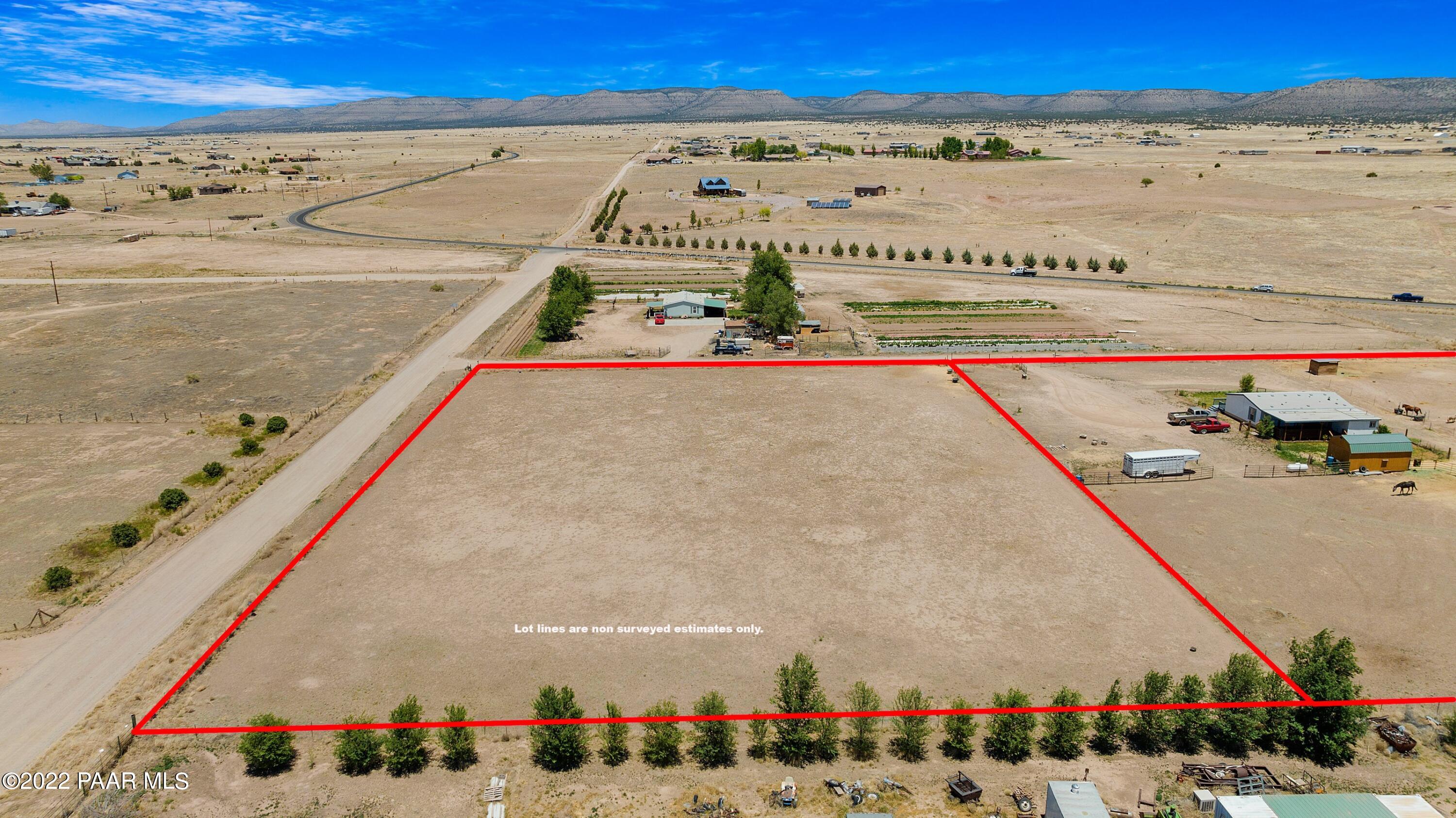25845 North Big Springs Ranch Road Paulden, AZ 86334 - Photo 5 of 26 005_Aerial 5 Lot Lines