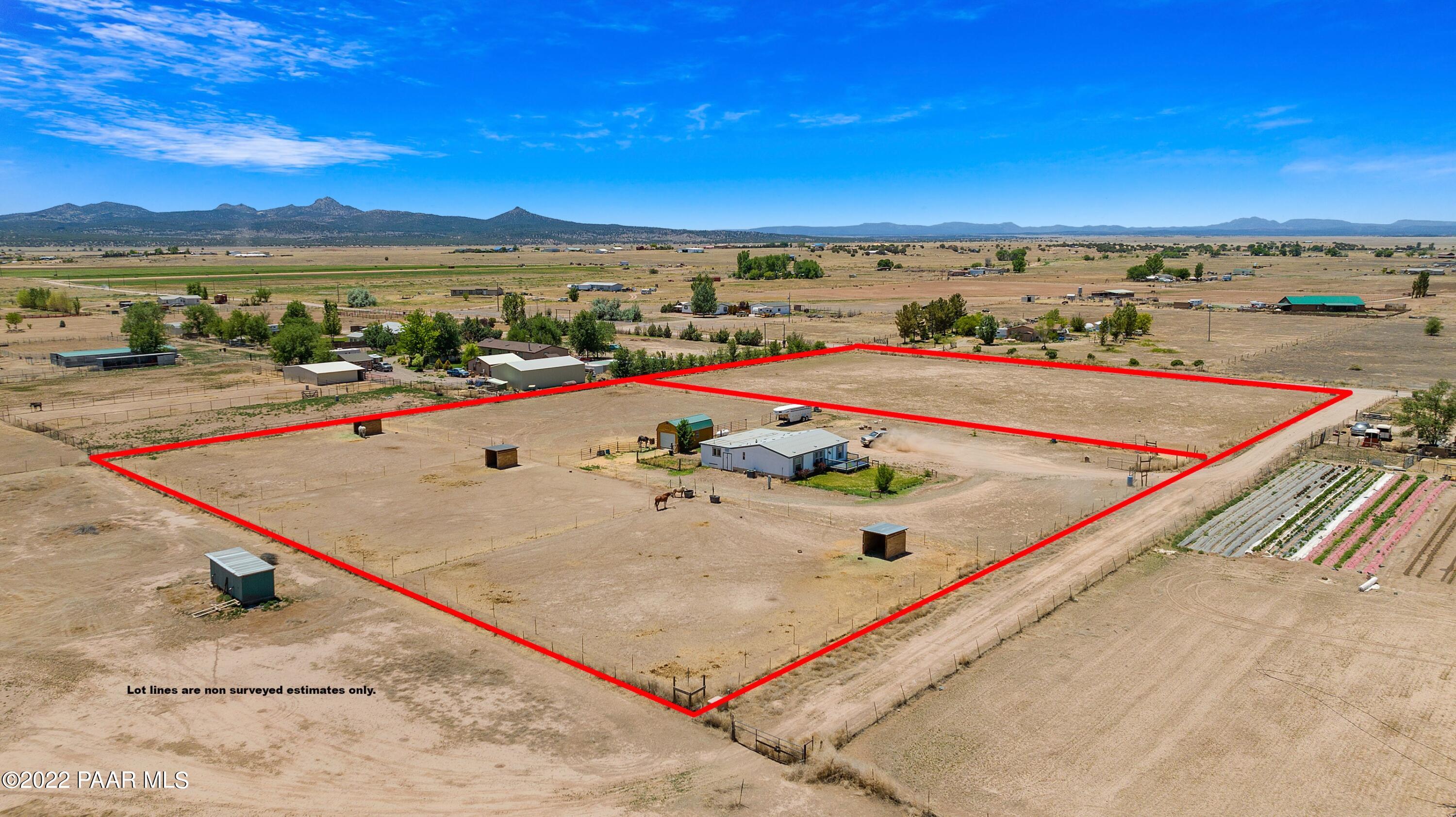 25845 North Big Springs Ranch Road Paulden, AZ 86334 - Photo 7 of 26 012_Aerial 4 Lot Lines