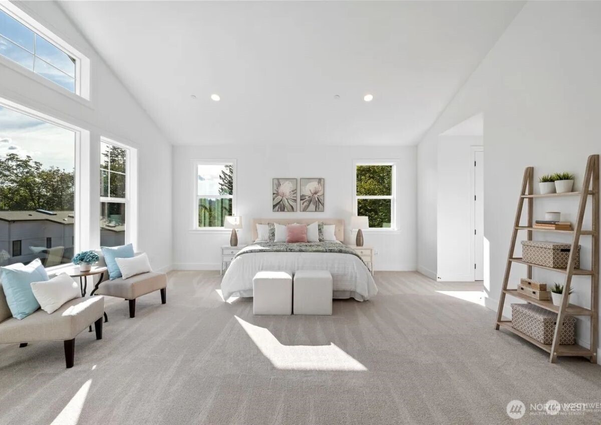 15410 Northeast 103rd Way Redmond, WA 98052 - Photo 11 of 20 a bed room with furniture and a large window