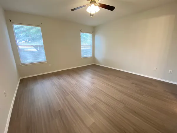 a backyard of a house