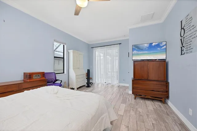 a spacious bathroom with a double vanity sink a mirror and a shower