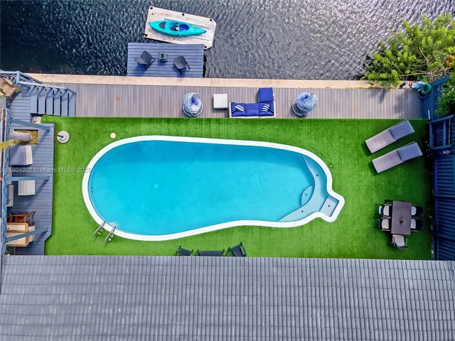 a aerial view of a house