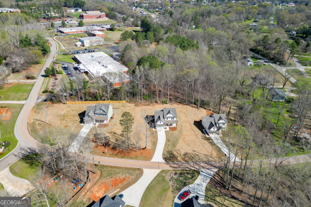 1003 Lakeview Drive Commerce, GA 30529 - Photo 46 of 48 an aerial view of a house with a swimming pool