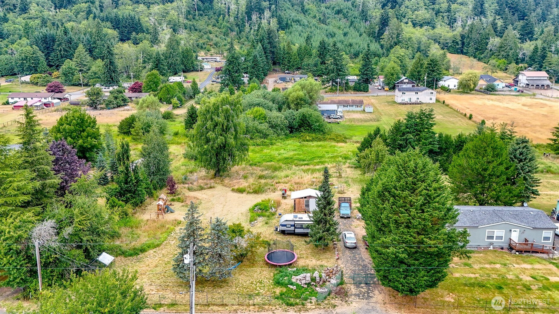 23 Garden Tracts Road Montesano, WA 98563 - Photo 5 of 22 a view of yard with green space