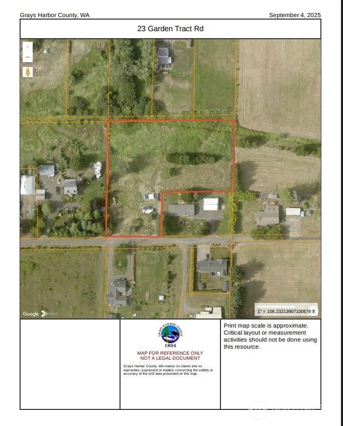 23 Garden Tracts Road Montesano, WA 98563 - Photo 6 of 22 a black and white photo of a floor