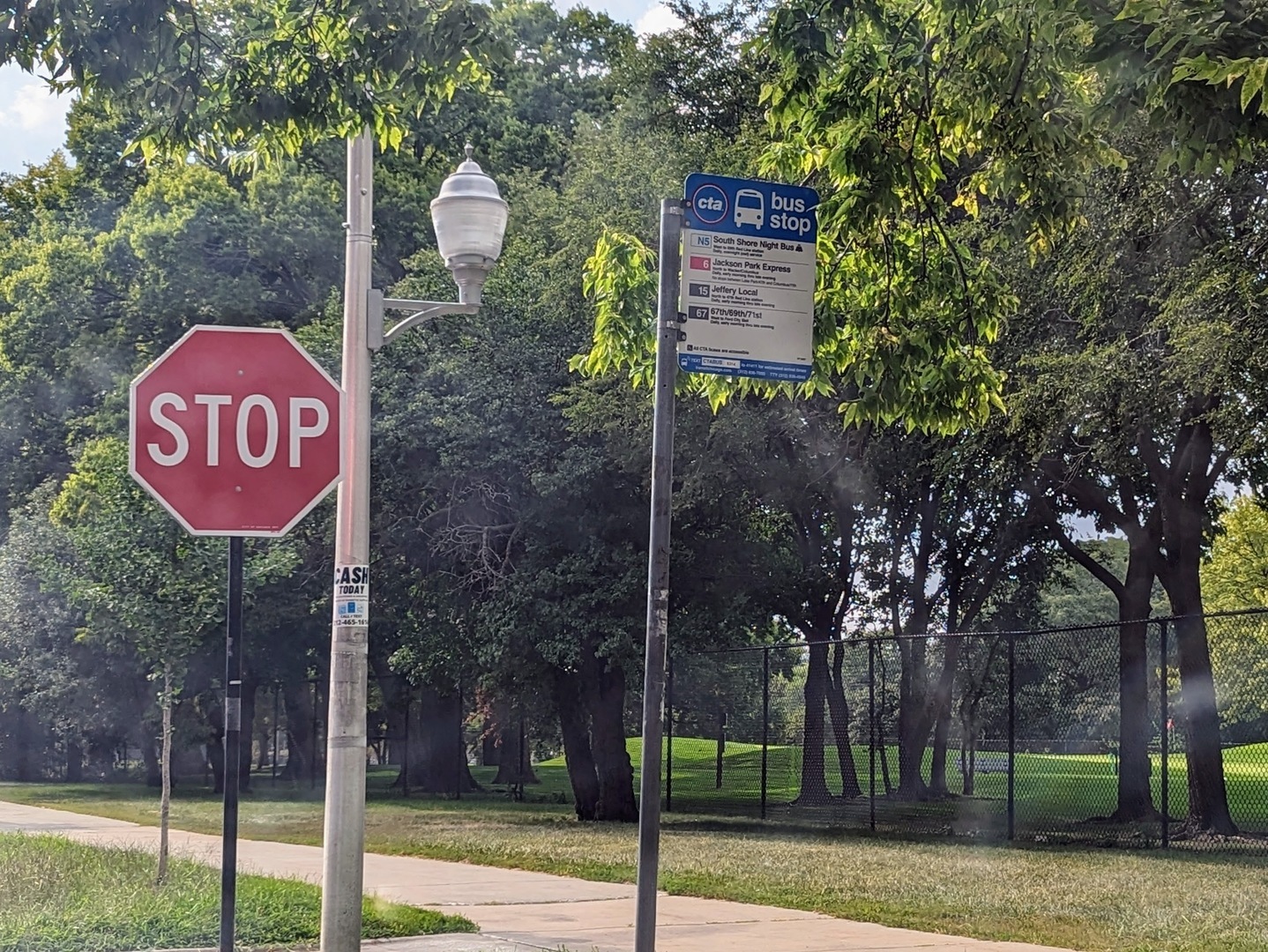6730 South Ridgeland Avenue, Unit 2 Chicago, IL 60649 - Photo 12 of 12 a sign that is on the side of a road