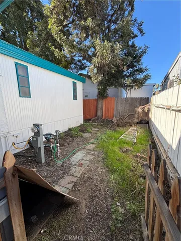 a backyard of a house