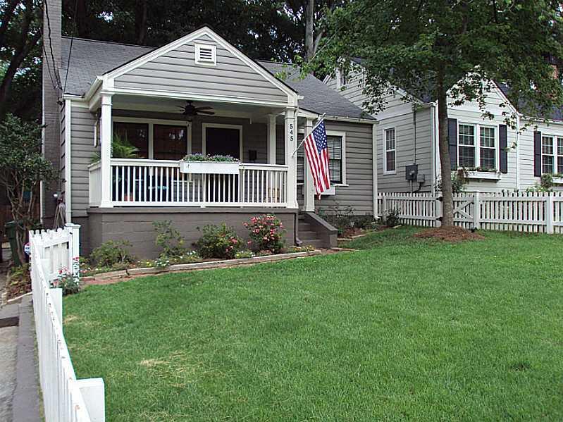 545 Oakdale Road Northeast Atlanta, GA 30307 - Photo 1 of 1 Exterior Front. Charming 3/2 bungalow in trendy Candler Park.