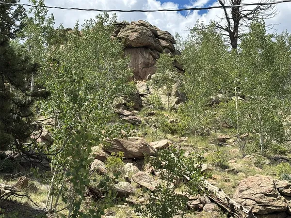 a view of outdoor space with deck and wooden floor