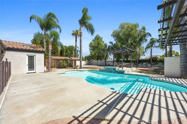 a view of a backyard with a garden