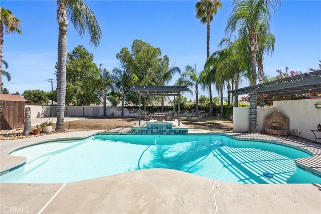 a view of a backyard with a slide