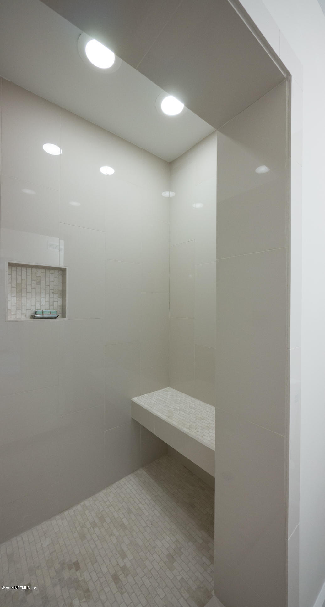 3721 Point Pleasant Road Jacksonville, FL 32217 - Photo 88 of 112 3rd Bathroom with Custom Bench
