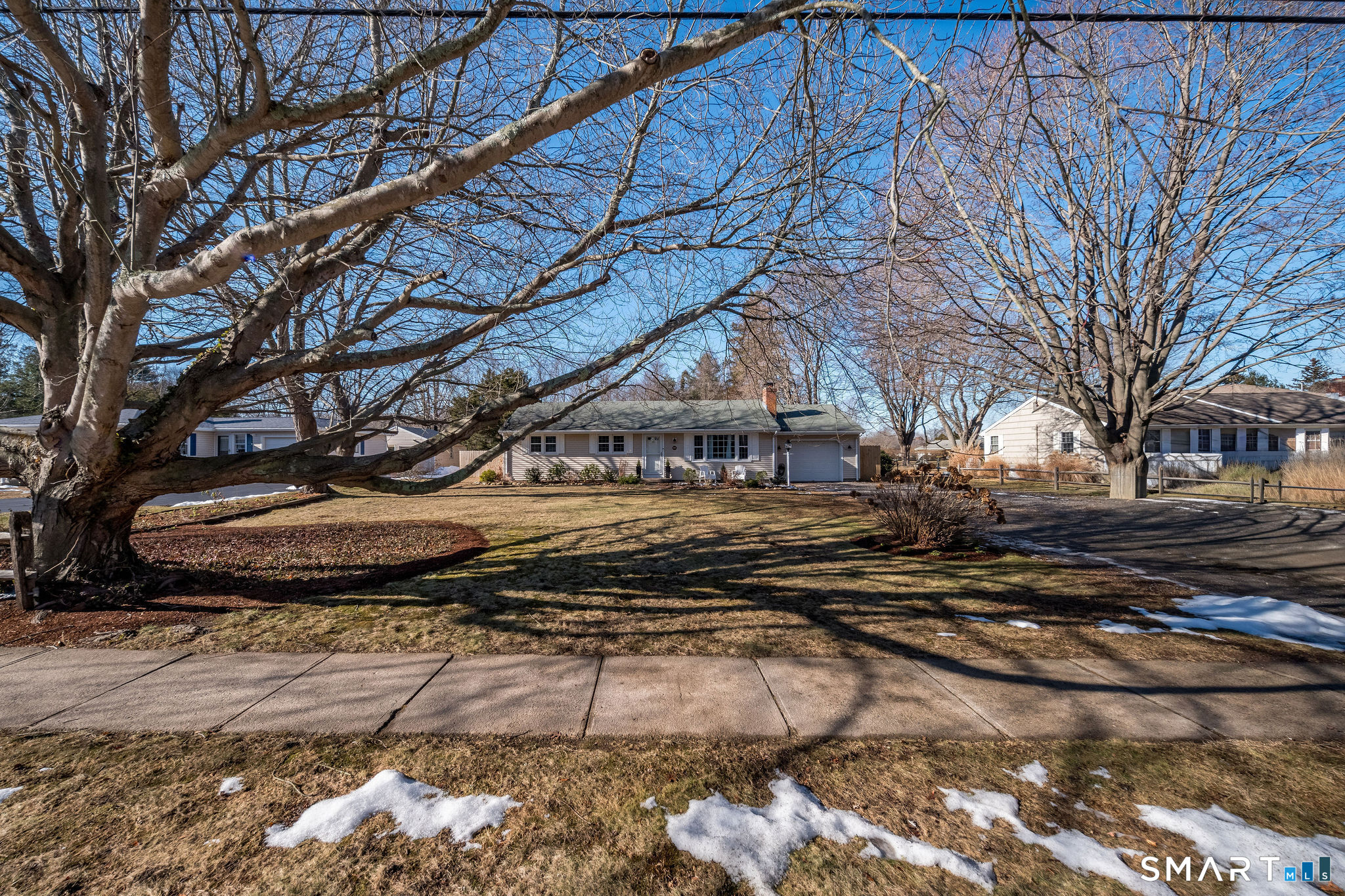 99 Maple Avenue Old Saybrook, CT 06475 - Photo 28 of 30 a view of a yard with an trees