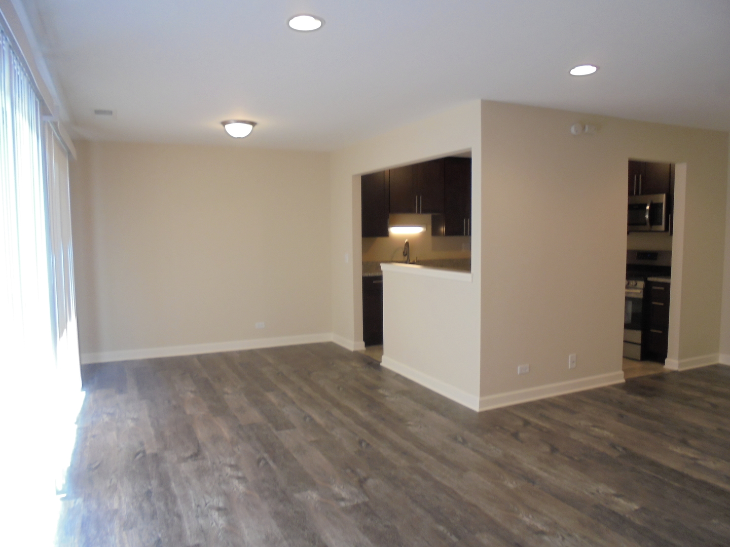 1534 Springview Court, Unit B2 Wheeling, IL 60090 - Photo 6 of 29 an empty room with wooden floor and closet
