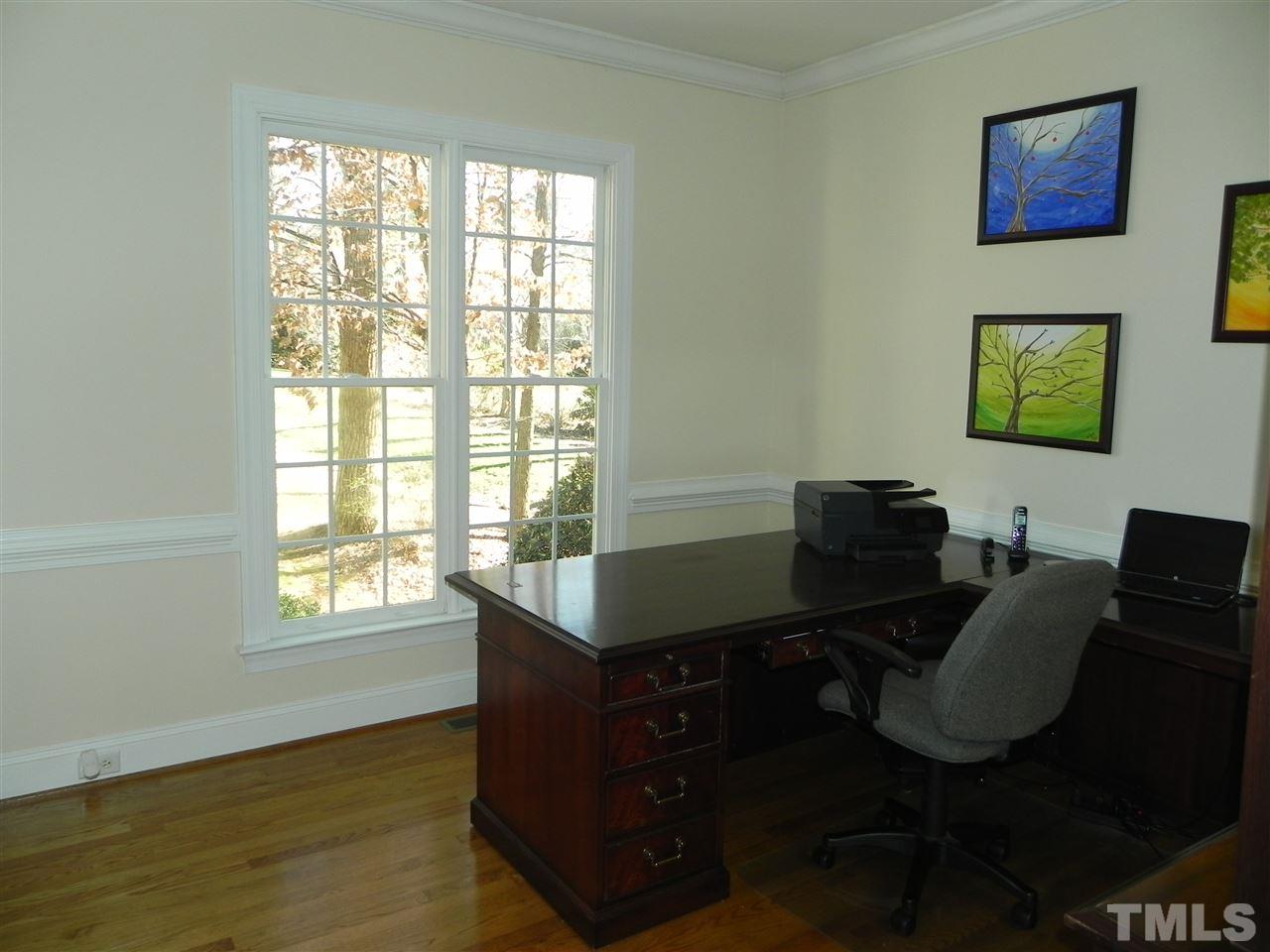 5505 Overleaf Court Raleigh, NC 27615 - Photo 4 of 25 Currently Used as an Office, This Room Would House Your Baby Grand or Maybe a Great Space to Gather for Wine and Small Talk