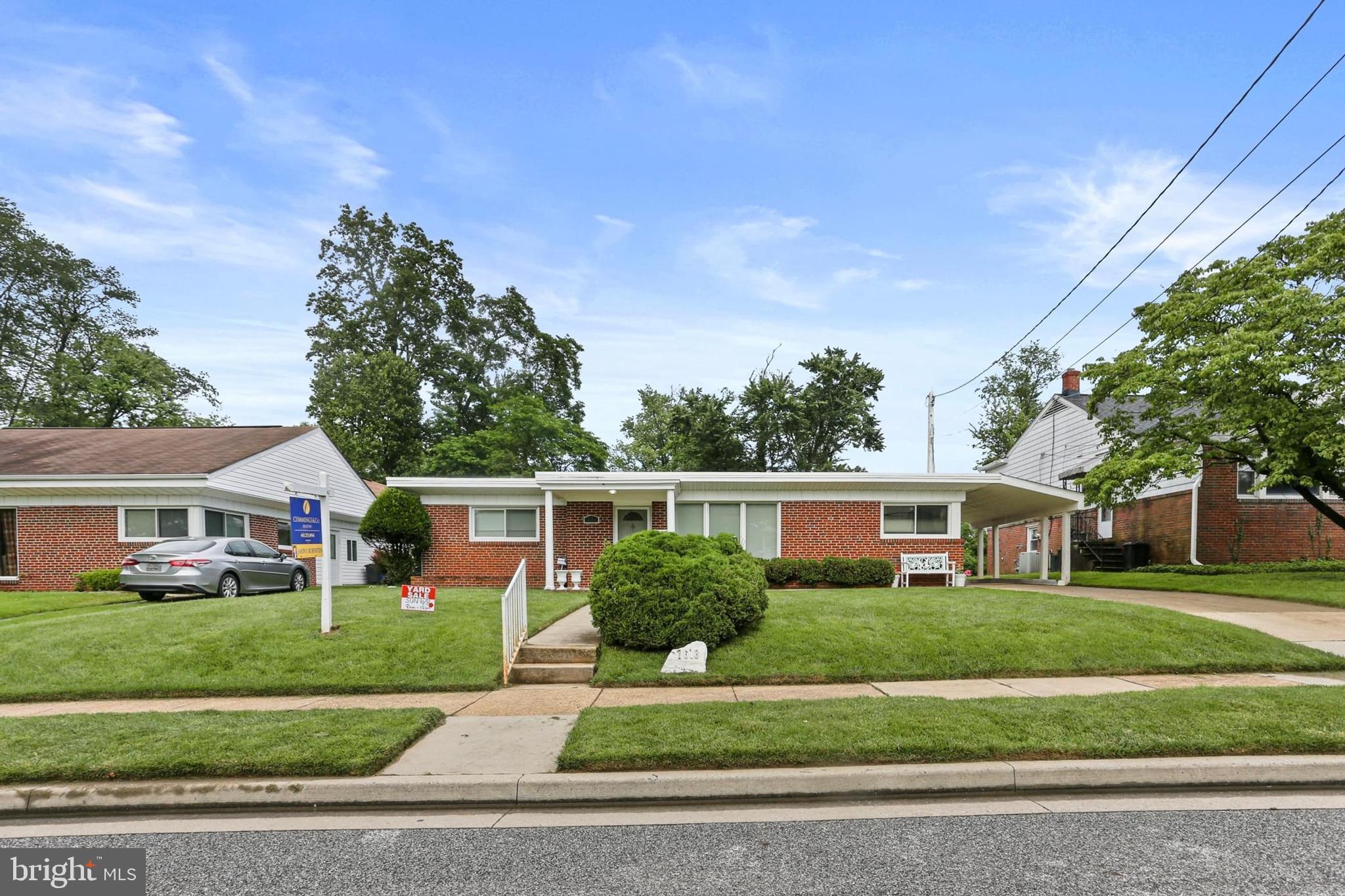 7613 Carla Road Baltimore, MD 21208 - Photo 20 of 24 front view of house with a yard