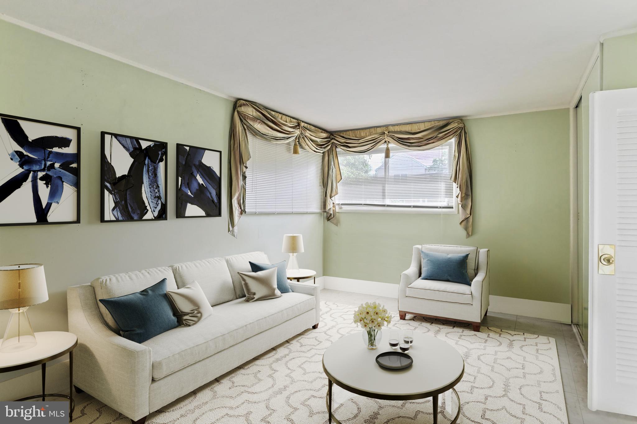 7613 Carla Road Baltimore, MD 21208 - Photo 4 of 24 a living room with furniture and a rug