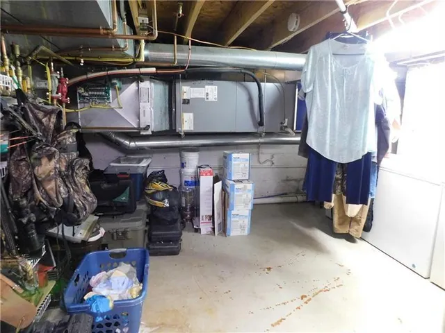 a view of storage and utility room