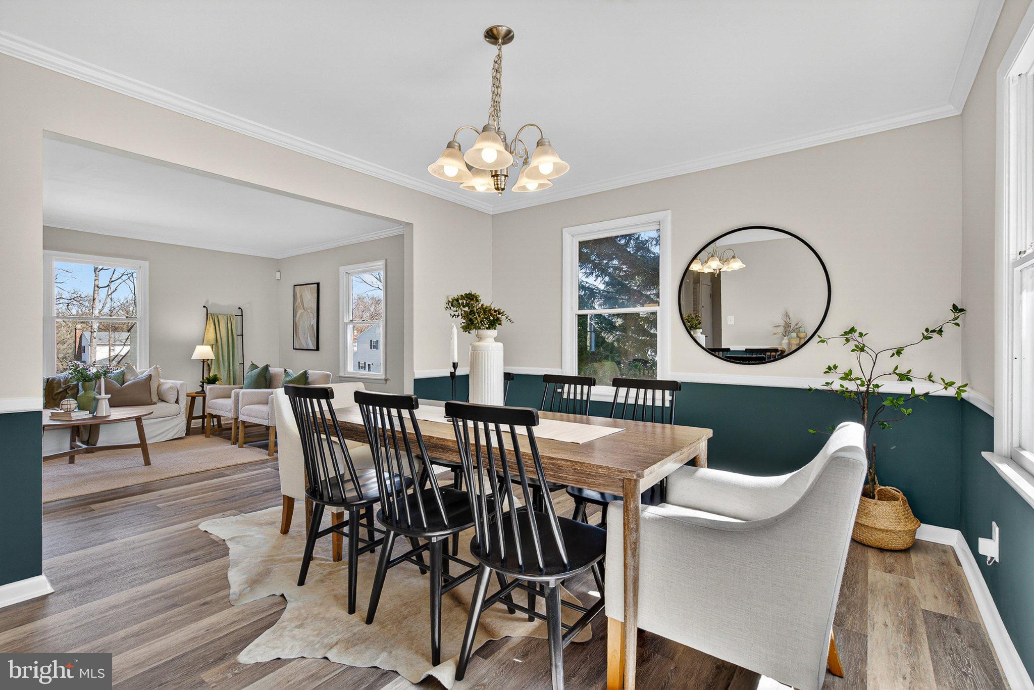 1207 White Mills Road Catonsville, MD 21228 - Photo 11 of 38 Elegant dining space with natural light.
