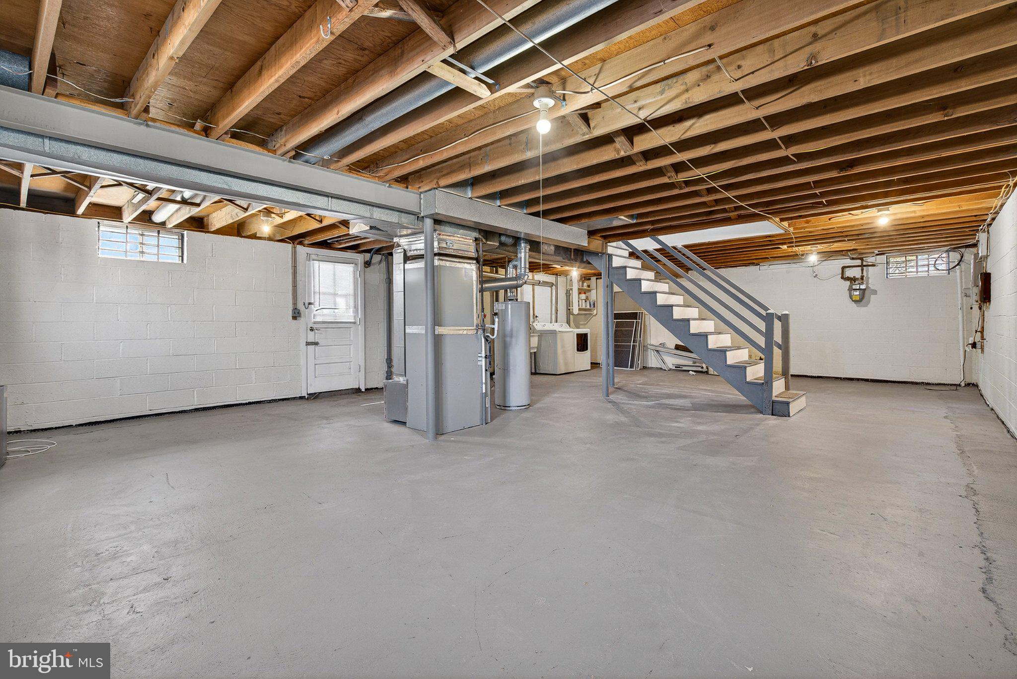 1207 White Mills Road Catonsville, MD 21228 - Photo 32 of 38 Spacious, unfinished basement retreat.
