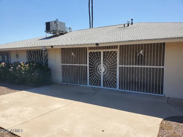 a front view of a house