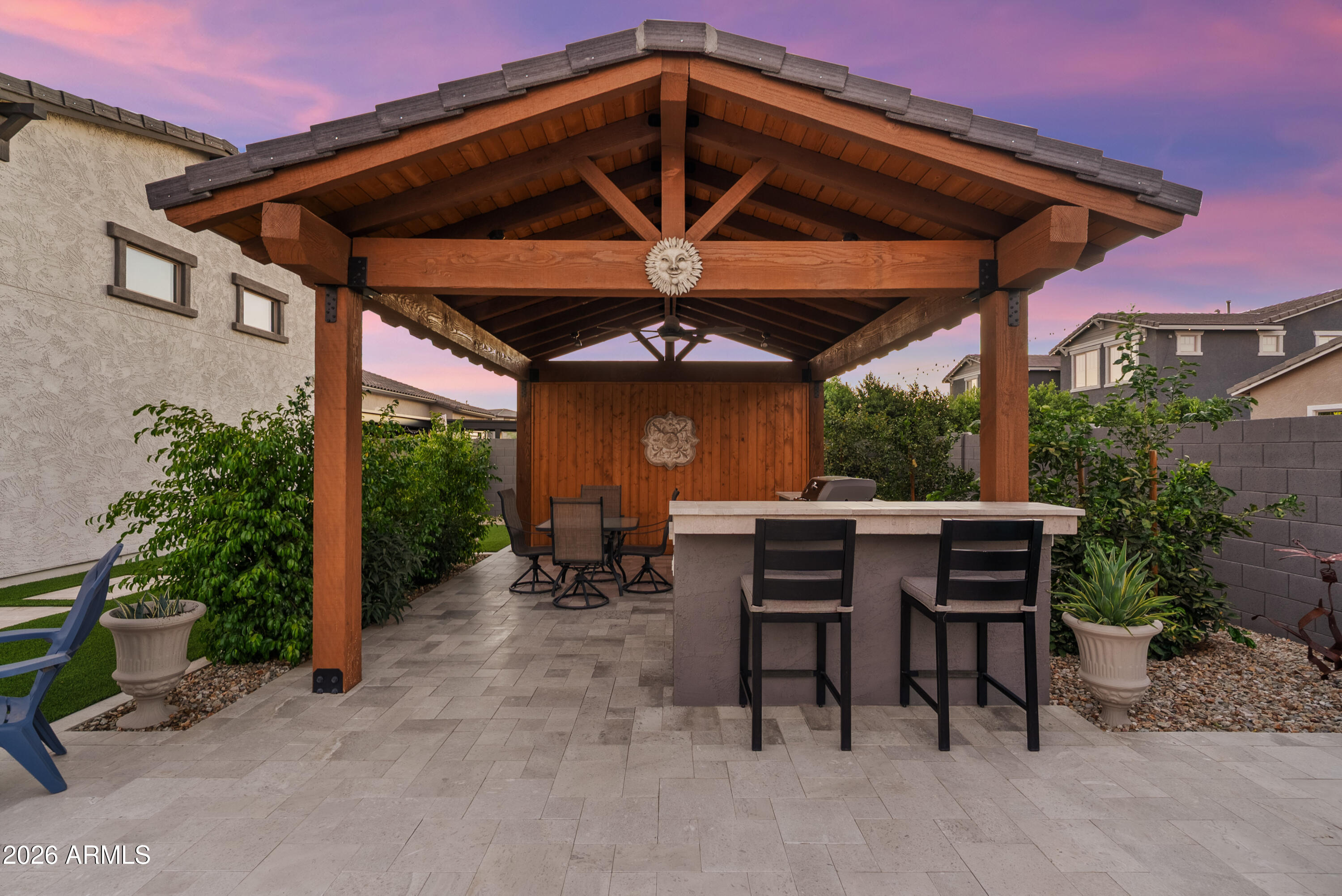 22820 East Camacho Road Queen Creek, AZ 85142 - Photo 55 of 58 Ramada at Dusk