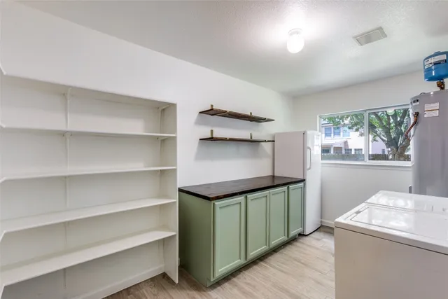 a room with storage and utility