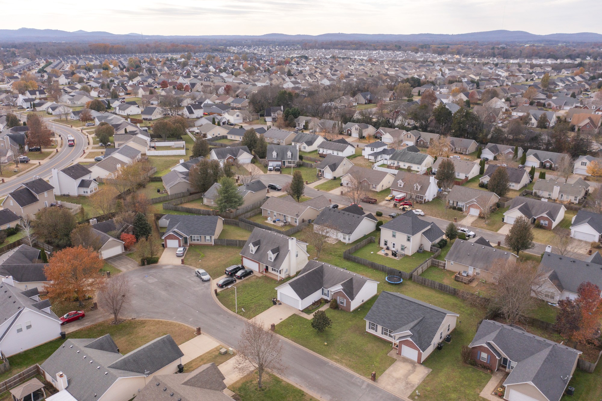 1516 Holden Court Murfreesboro, TN 37128 - Photo 22 of 23 an aerial view of a city with lots of residential buildings
