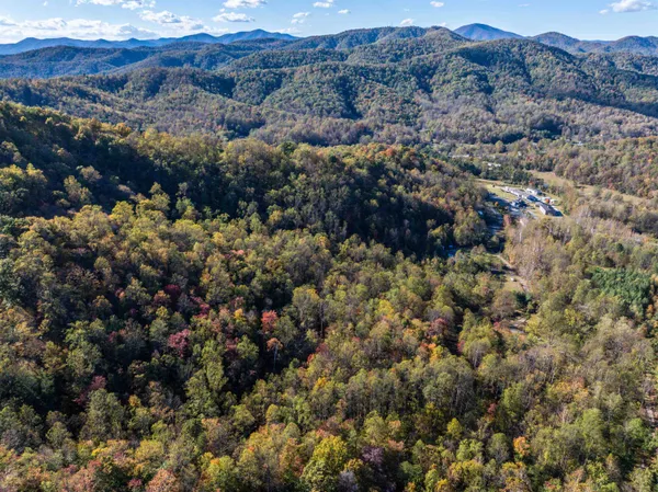 a view of city and mountain