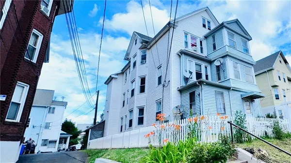 a view of a building with a outdoor space