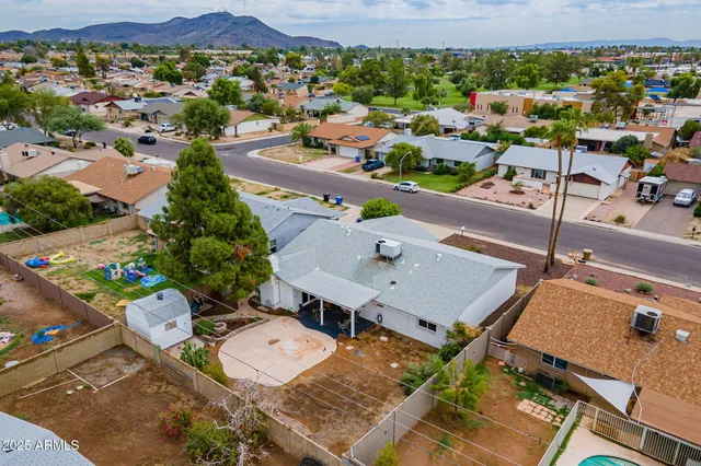 a house view with a garden space