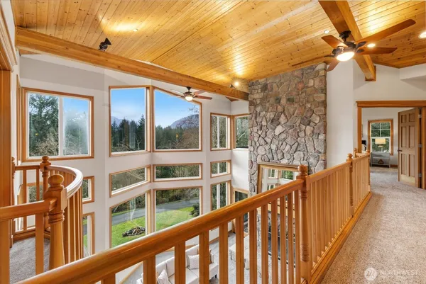 a view of a balcony