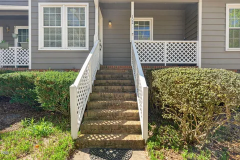 a view of a door of a house