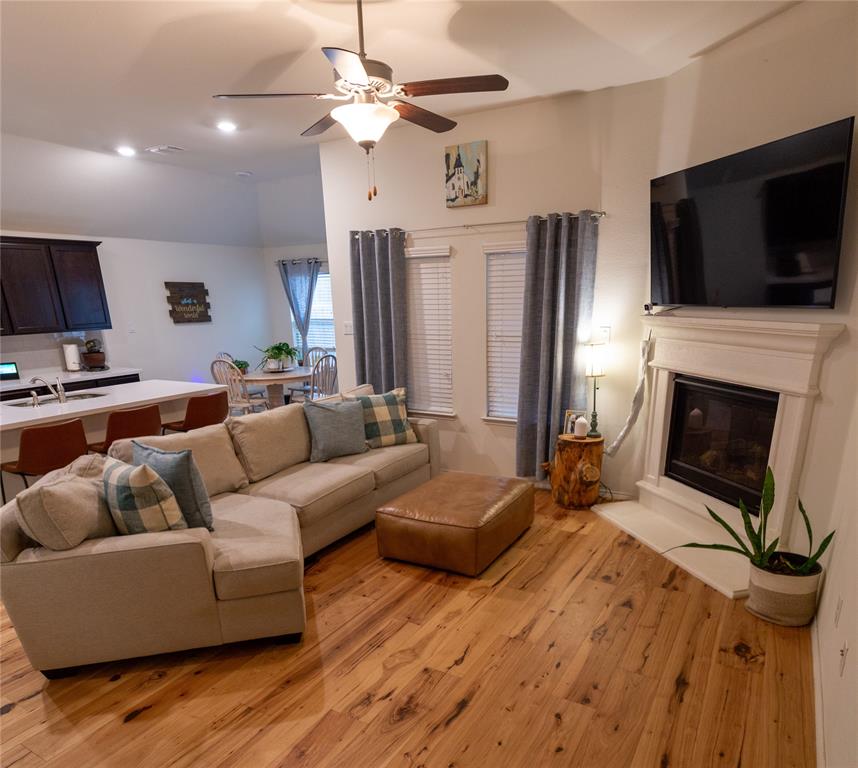 14525 Serrano Ridge Road Fort Worth, TX 76052 - Photo 4 of 12 Gas fireplace and 10ft ceilings