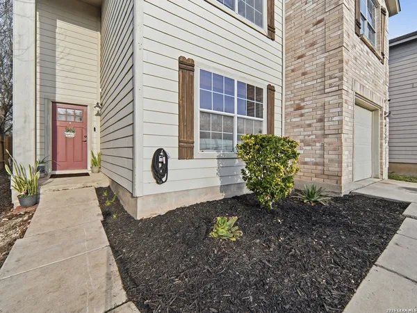 a front view of a house