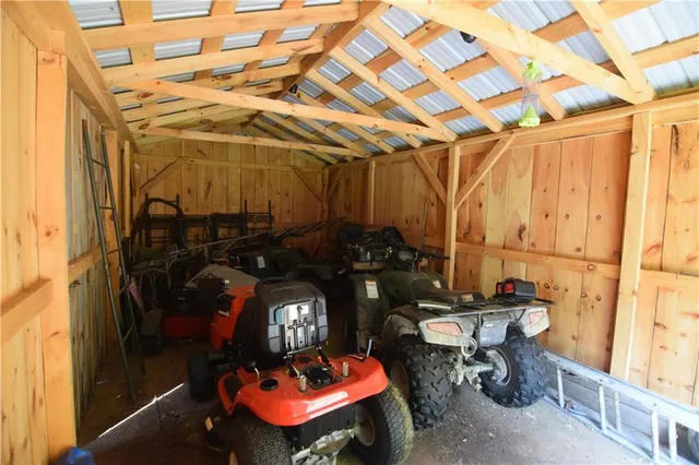 a room with musical instruments