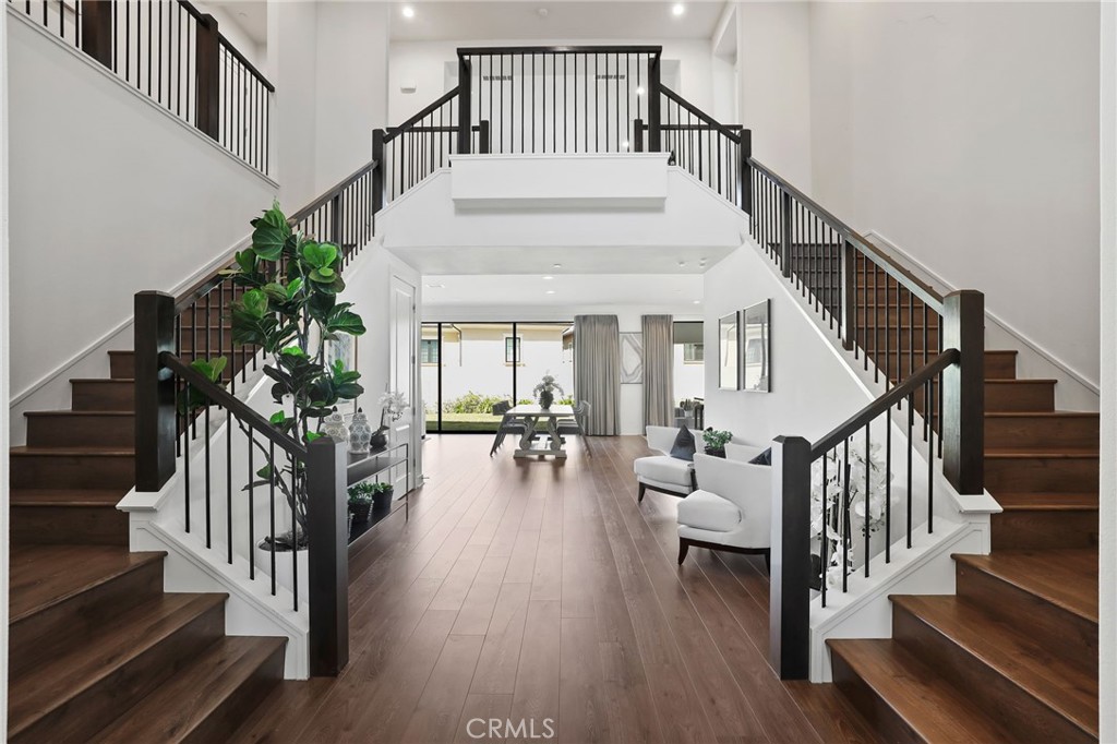 74 Egret Irvine, CA 92618 - Photo 5 of 74 a view of entryway and hall with wooden floor