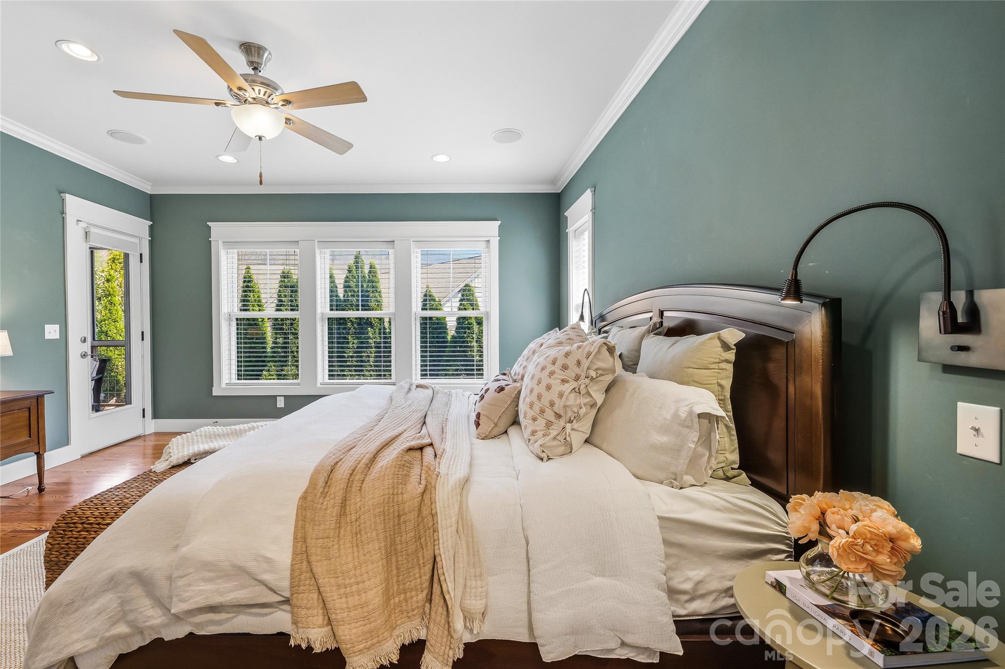 30 Still Creek Loop Fairview, NC 28730 - Photo 16 of 45 a bedroom with a bed and a large window