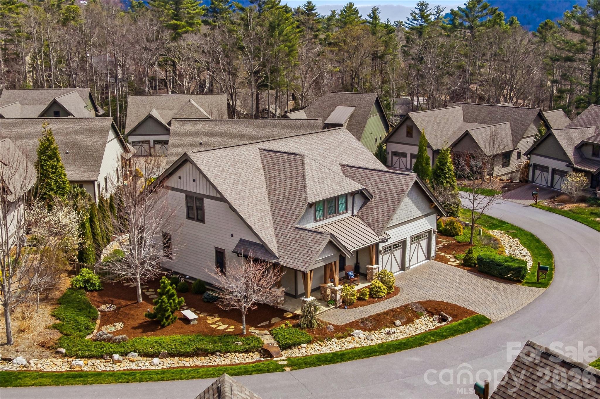30 Still Creek Loop Fairview, NC 28730 - Photo 36 of 45 an aerial view of a house with yard swimming pool and outdoor seating